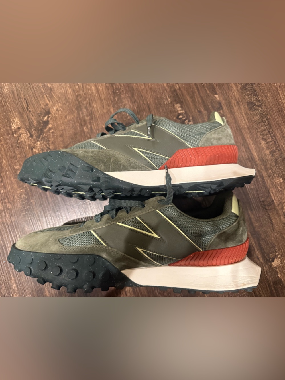 FIGS x New Balance Men's Olive moss Green Suede Sneakers, 11.5 men’s. Great cond - Picture 9 of 11